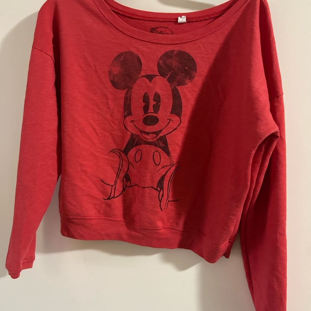 Red Mickey Mouse Sweatshirt